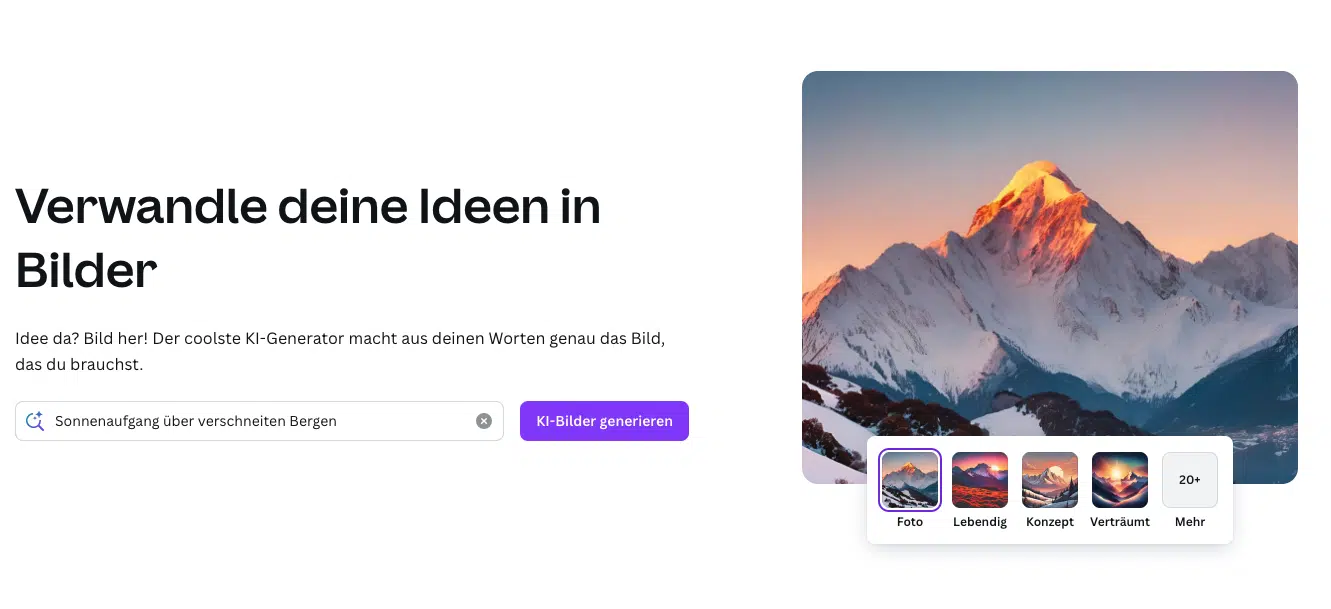 Canva Promo Bild mit der Headline
