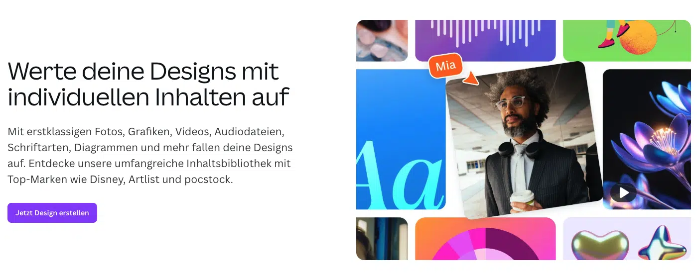 Canva Promo Bild mit der Headline