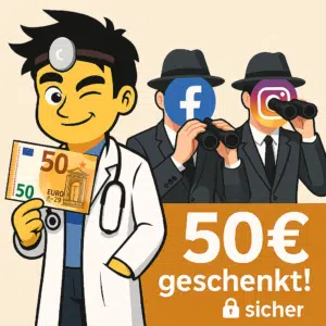 Thumbnail Facebook und Instagram spionieren, ihr kassiert 🧑‍⚖️ Anspruch abtreten und 50€ sichern bei ReClaim / WBS