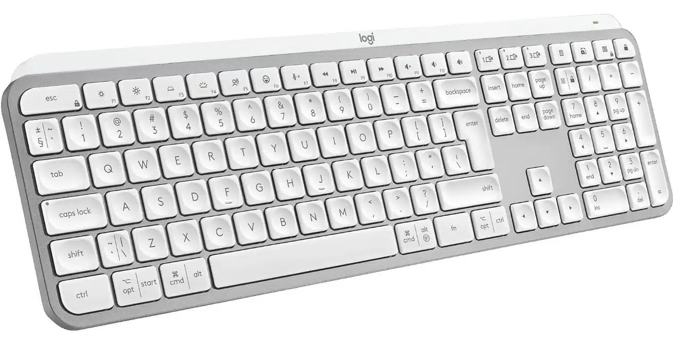 Weiße Tastatur Logitech MX Keys S