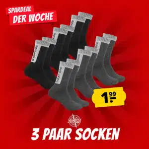 Thumbnail GOGLAND Outdoor-Socken (3er-Pack) für 1,99€ (zzgl. Versand) bei SportSpar! 😀