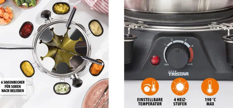 Fondue-Set für bis zu 8 Personen Tristar FO-1109