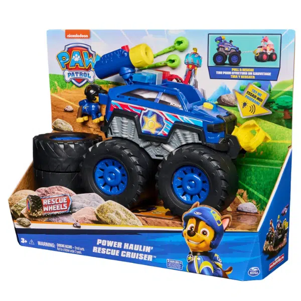 Paw Patrol Rescue Wheels – Camion Monstre Roxi Avec Transformation Bélier, Figurine Inédite, Dès 3 Ans