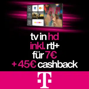 Thumbnail Streaming-Hammer! 6 Monate GRATIS + 45€ Cashback auf euer Konto 📺 IPTV: Telekom Magenta TV Smart inkl. RTL+ Premium für 7€/Monat 🔥 81€ Gesamtkosten in 2 Jahren!