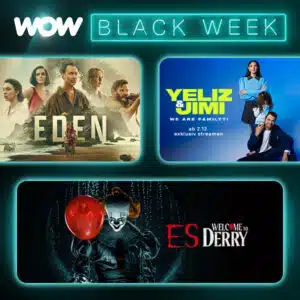 Thumbnail WOW BLACK FRIDAY KNALLER 💥 Filme &amp; Serien für 2,98€/Monat (statt 9,98€) für 12 Monate - die neue "ES"-Serie, Being Burdecki, Watson, Blockbuster wie Eden uvm.