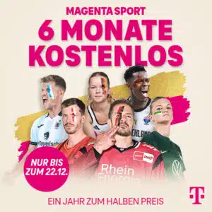 Thumbnail Telekom MagentaSport 6 Monate GRATIS ✅ 1 Jahr zum halben Preis ✅ alle Spiele der 3. Liga live, DEL, EuroLeague &amp; EuroCup Basketball uvm.