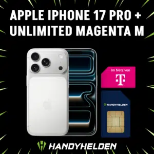Thumbnail Black Week bei Handyhelden 🆙 Unlimited Allnet Telekom Magenta M mit iPhone 17 Pro (54,95€/Monat) oder Samsung S25 Ultra (44,95€/Monat)