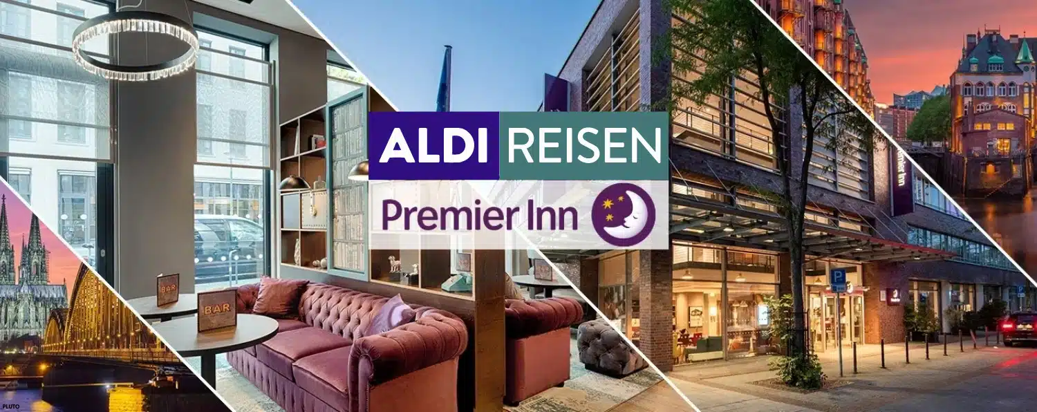 Banner von ALDI Reisen Premier Inn