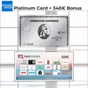 Thumbnail 50€ BestChoice-Gutschein vom Doc zusätzlich 🤩 340 € Startguthaben oder 85.000 Membership Rewards® Punkte für American Express Platinum Card (+200 € Reiseguthaben pro Jahr)