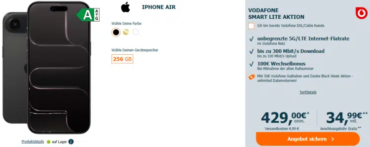 Apple iPhone Air Handytarif