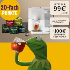Thumbnail Avoury One Teemaschine inkl. 6 Teeboxen für 99€ + 100€ Guthaben für weiteren Tee 🫖 weitere 10€ mit Deutschlandcard möglich