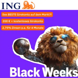 Thumbnail KRASS 🤑 ING Girokonto mit 200€ Startguthaben + Tagesgeld mit 2,75% Zinsen p.a. für 4 Monate - Das beste Girokonto auf dem Markt?!
