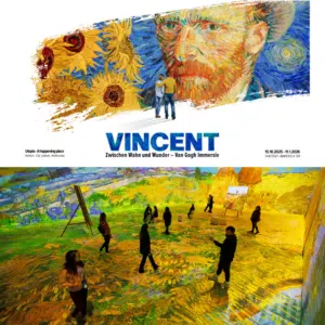 Thumbnail 🎨 Tickets für "Vincent: Zwischen Wahn und Wunder – Van Gogh immersiv" in München mit. ÜN inkl. Frühstück ab 59€ p.P.