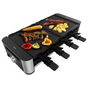 Thumbnail Raclette Cecotec Cheese&Grill 16000 Inox Black für 48,90€ (statt 74€)