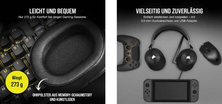 Gaming-Headset Corsair HS55 Surround