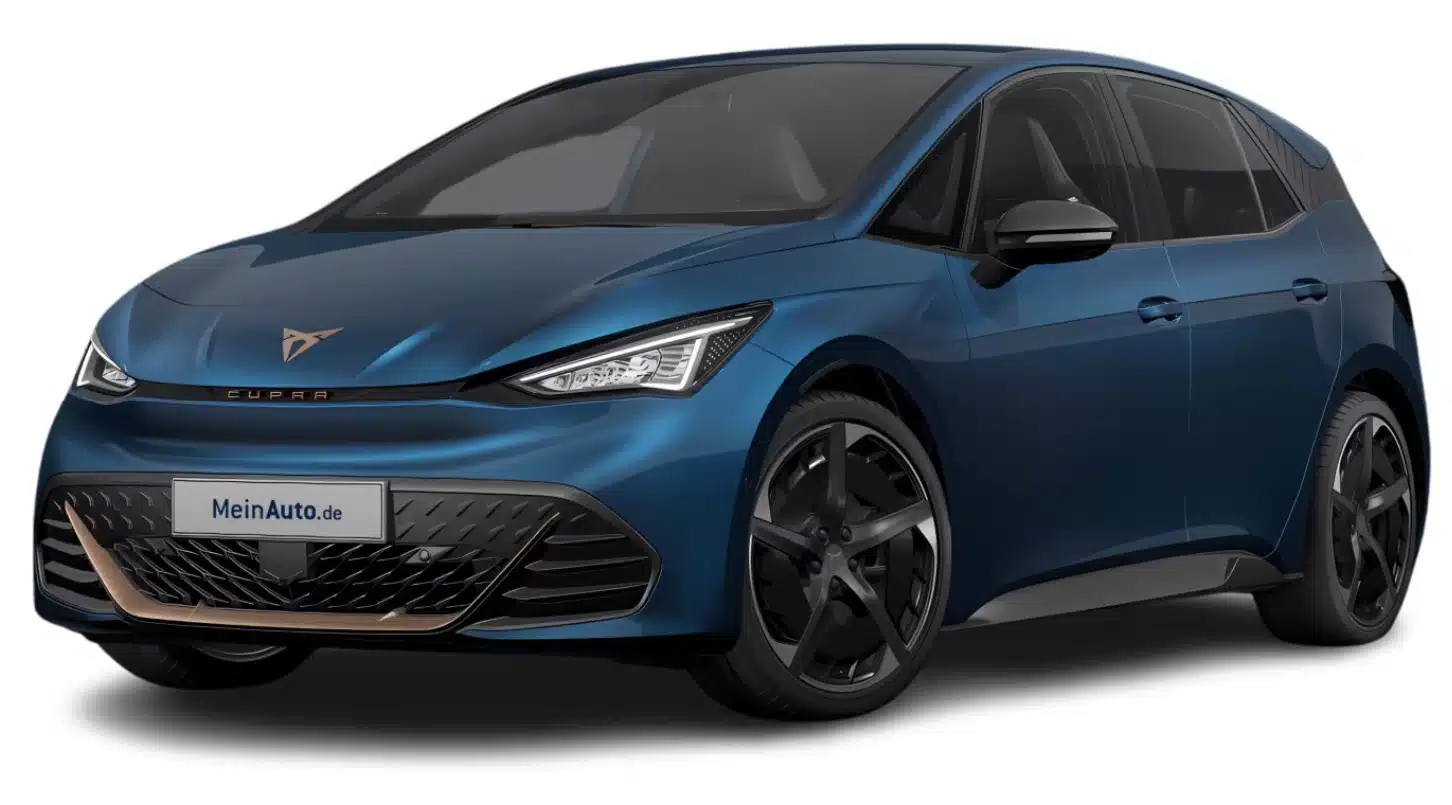 Cupra Born in Aurora Blue Metallic