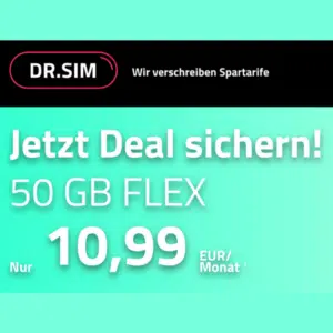 Thumbnail 💊 Vodafone-Netz: 20GB 5G/LTE Allnet für 8,99€ || 30GB für 9,99€ || 50GB für 10,99€ (auch als mtl. kündbar) - DR. SIM