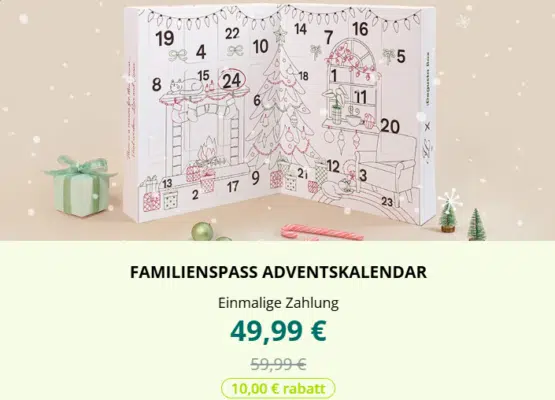 Degusta Familienspass Adventskalendar