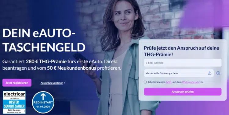 Geld für eAuto THG