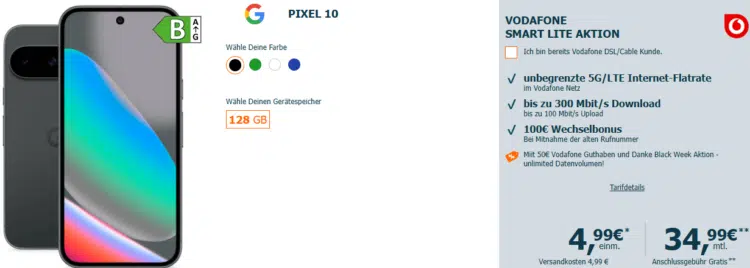 Google Pixel 10 Handytarif