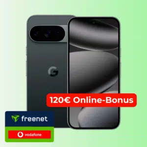Thumbnail Eff. GRATIS: Google Pixel 10 Pro (128GB) für 29€ + 250GB 5G Vodafone Allnet für 27,99€/Monat + 120€ Online-Bonus (freenet Vodafone)