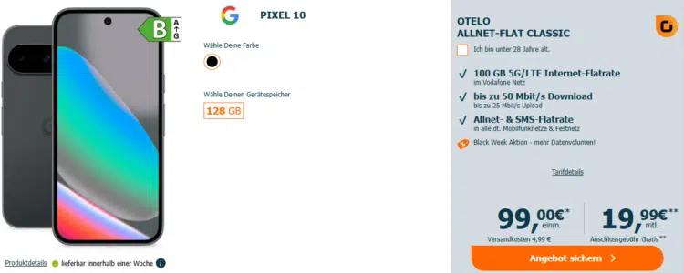 Google Pixel 10 Handytarif