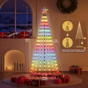 Thumbnail Lightshow statt Tanne! 😀 Govee Christmas Cone Tree – Smarter LED-Weihnachtsbaum für innen & außen: 51€ Ersparnis! 🎅😀