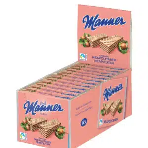 Manner Neapolitaner Waffeln mit Haselnusscreme 12 x 75 g