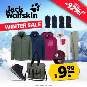 Thumbnail Bis zu 92% Rabatt im Jack Wolfskin Sale bei SportSpar – schon ab 9,99€