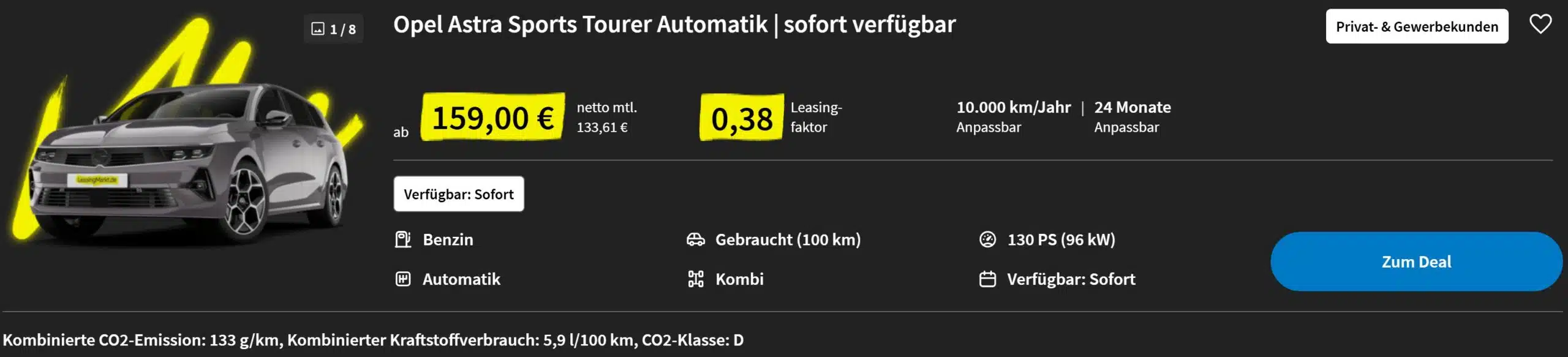 Opel Astra Sports Tourer Leasingangebot bei Leasingmarkt