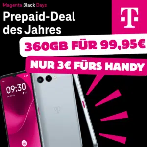 Thumbnail WAS GEHT AB? Handy zum Prepaid Tarif des Jahres praktisch geschenkt! 💥 originale 30GB 5G Telekom Allnet fürs ganze Jahr für insgesamt 102,95€ (inkl. T Phone 3!)