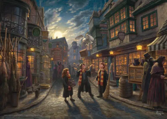 Puzzle Schmidt-Spiele Thomas Kinkade Wizarding World Harry Potter Diagon Alley