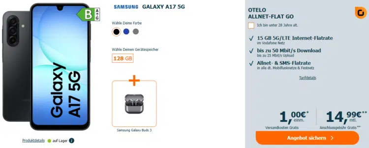 Samsung Galaxy A17 Handytarif