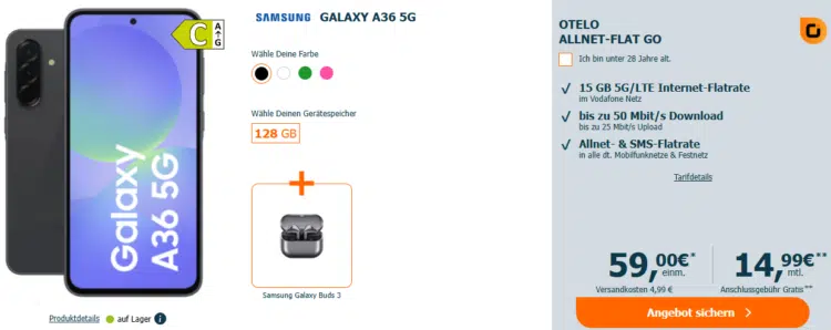 Samsung Galaxy A36 Handytarif