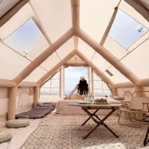 Thumbnail Aufblasbares Glamping-Zelt mit Ofenanschluss von VEVOR