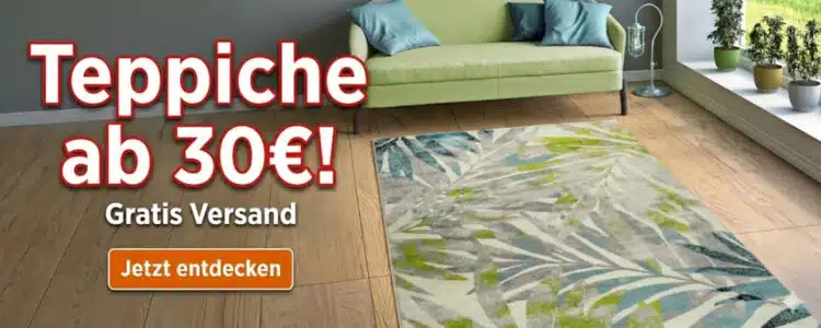 Teppich für unter 30€; grünes sofa
