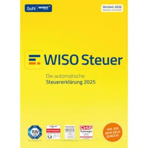 Thumbnail WISO Steuer 2026 (für das Steuerjahr 2025) als Download für 23,99€ - für Windows & Mac OS X + Smartphone & Tablet