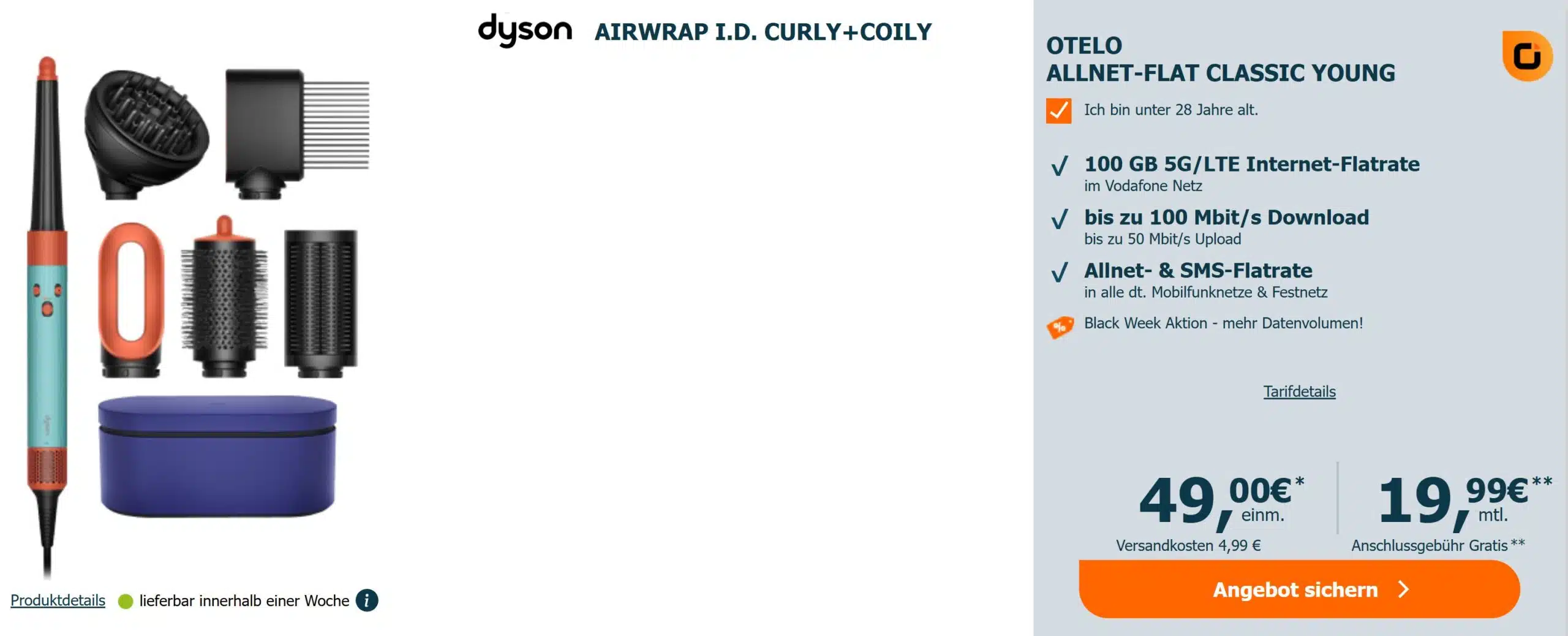 Dyson Airwrap bei LogiTel im Tarif