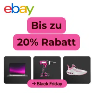 Thumbnail eBay: Bis zu 20% Rabatt auf ausgewählte Artikel zum Black Week
