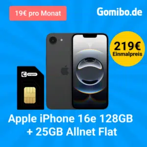 Apple iPhone 16e: + 25GB LTE/5G Telekom Allnet