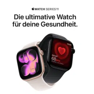 Thumbnail Apple Watch Series 11 Smartwatch ⌚️ Modell: GPS | 46 mm | Diamantschwarz | Sportarmband in Schwarz (M/L)