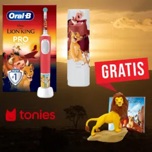 Thumbnail 🦁 Oral-B Pro Kids König der Löwen elektrische Zahnbürste für Kinder + Tonie Figur für 20,49€ (statt 26€) 👉 eff. nur 3,50€ für die Zahnbürste
