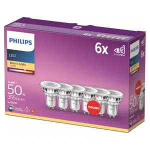 Thumbnail 💡 Philips LED Classic GU10 Lampen 6-er Pack 50 W für 8,99€ (statt 16€)