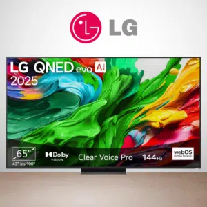 Thumbnail LG 65QNED86A6A TV 65 Zoll 4K QNED evo AI TV für 789€ (statt 970€)