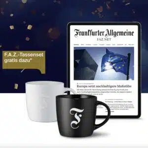 Thumbnail FAZ+ Jahresabo Deal: Über 20% sparen + Gratis Tassenset sichern