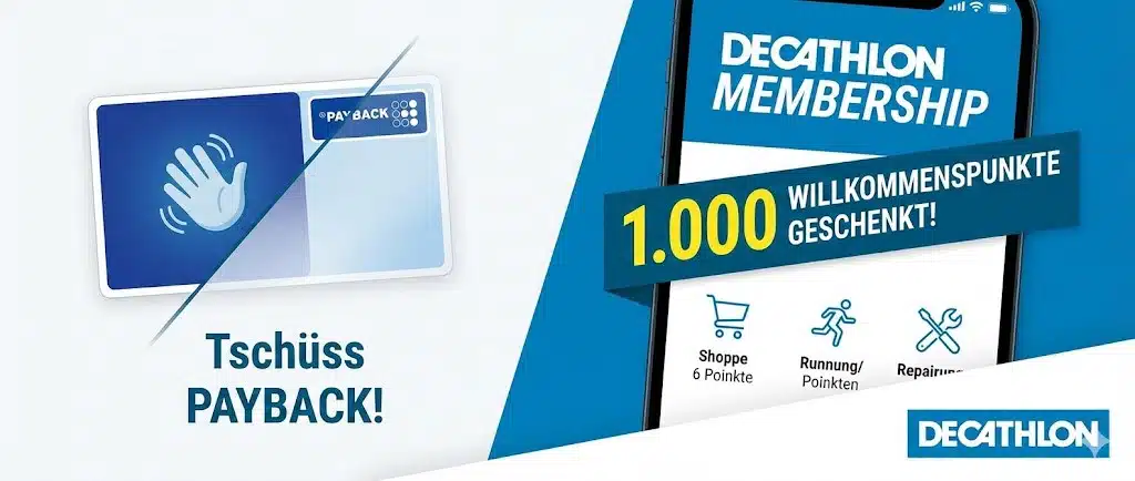 Tschüss Payback! - Decathlon Membershit mit 1.000 Willkommenspunkten
