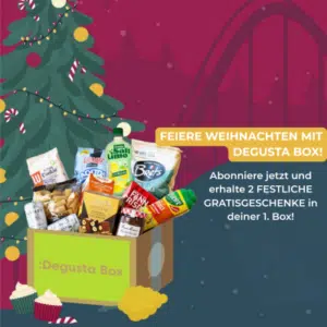 Thumbnail Degusta Box Deal: Erste Box für nur 9,99€ + 2 festliche Gratis-Geschenke!
