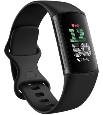 FITBIT Charge 6, Fitness Tracker, S, L, Obsidian