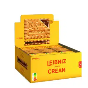 LEIBNIZ Cream Choco, Thekenaufsteller, 2er Pack 18 x38g