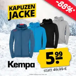 Thumbnail Kempa Player Kapuzenjacke für 10,94€ (statt 28€)